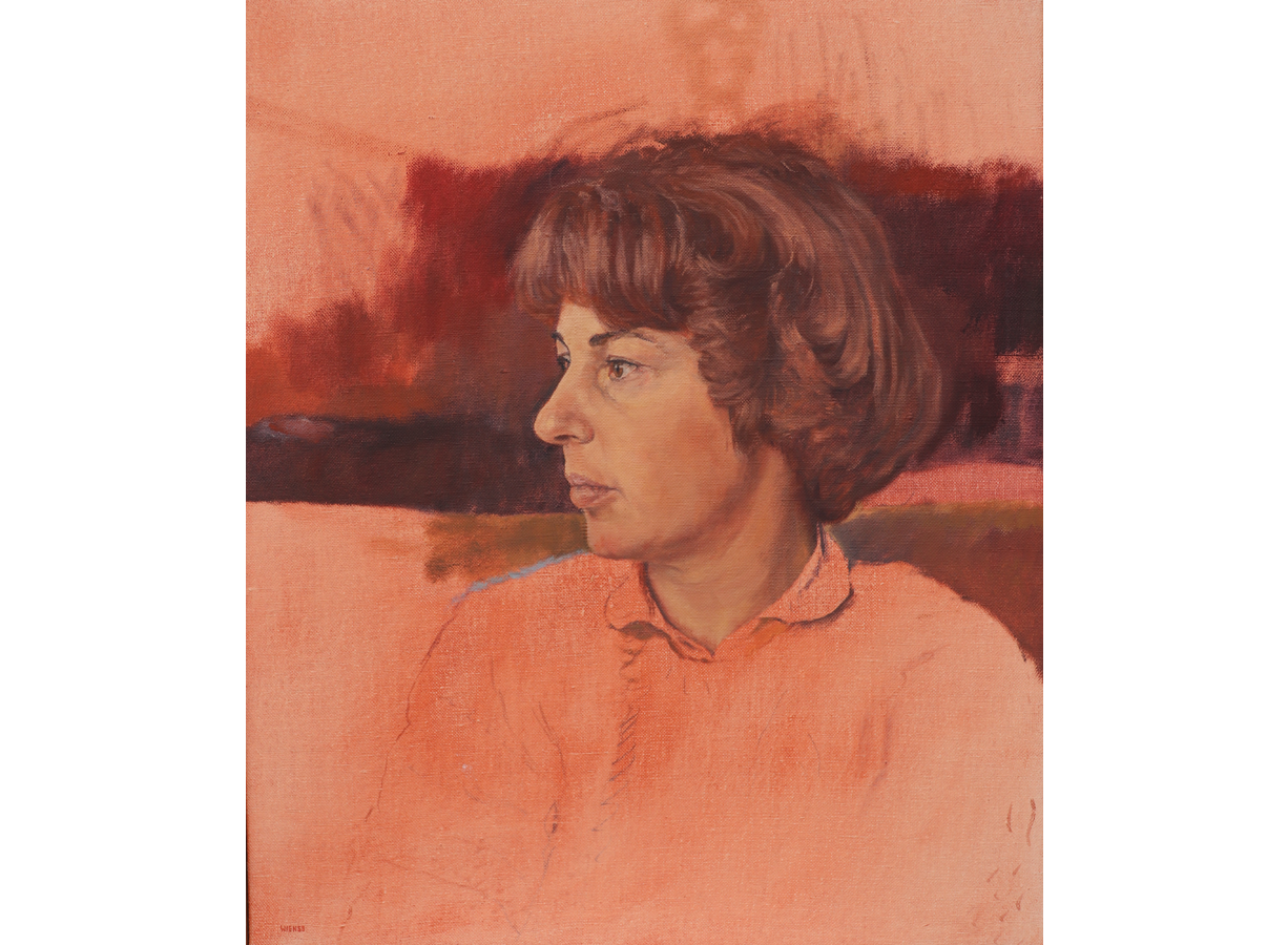 Portrait Ingrid Wienss / 1987 / Öl/Leinwand / 60 x 50 cm